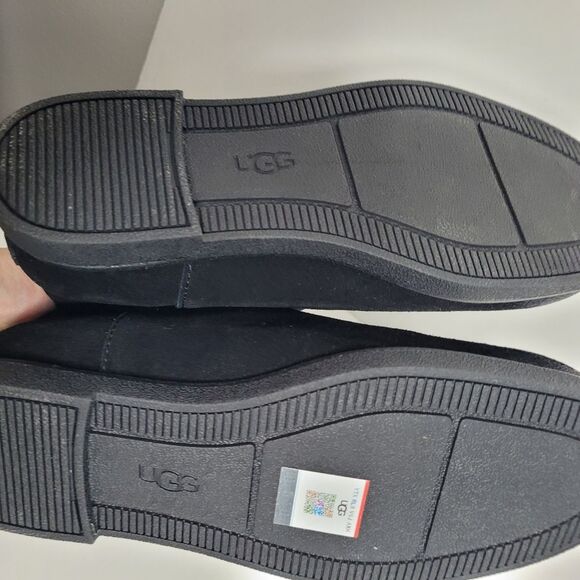 UGG Women's Josefene Black Suede Pull On Slouchy Ankle  Boots 1130527 Size 7 - Picture 3 of 5